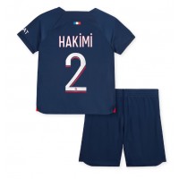 Echipament fotbal Paris Saint-Germain Achraf Hakimi #2 Tricou Acasa 2023-24 pentru copii maneca scurta (+ Pantaloni scurti)